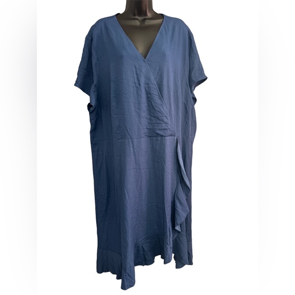 NWT Agnes Orinda Blue Dress Size 4X - Picture 3 of 6